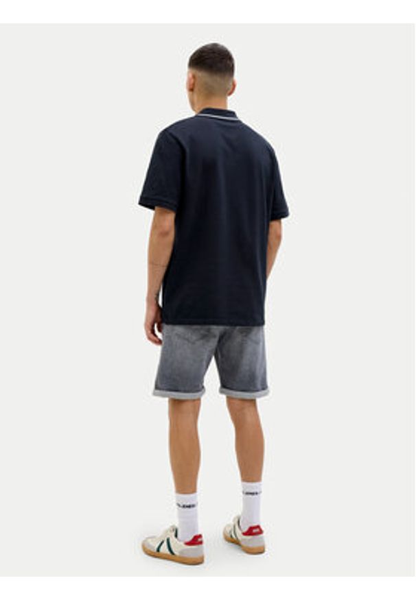 Jack & Jones - Jack&Jones Polo Hudson 12269238 Granatowy Regular Fit. Typ kołnierza: polo. Kolor: niebieski. Materiał: bawełna
