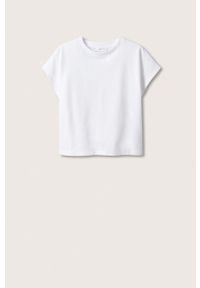 mango - Mango t-shirt bawełniany Mirabel kolor biały. Kolor: biały. Materiał: bawełna. Długość rękawa: krótki rękaw. Długość: krótkie #3