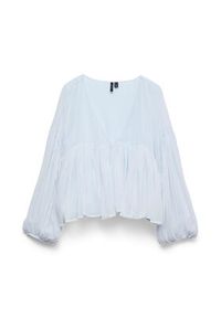 Vero Moda Bluzka Katie 10346404 Błękitny Regular Fit. Kolor: niebieski. Materiał: syntetyk #4