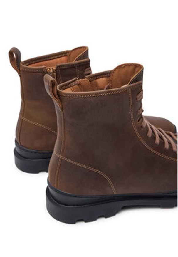 Camper Trapery Brutus K300245-038 Brązowy. Kolor: brązowy. Materiał: skóra