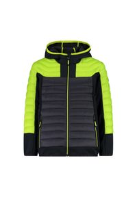 Kurtka dziecięca turystyczna CMP 34Z3244. Kolor: żółty, wielokolorowy, czarny. Materiał: softshell. Styl: sportowy #1