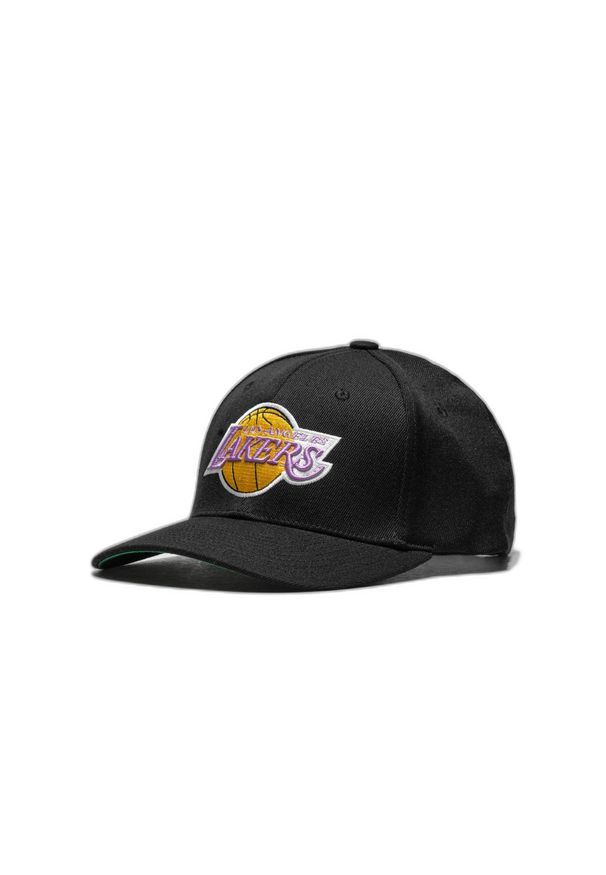 Mitchell & Ness - Czapka snapback klasyczna Los Angeles Lakers. Kolor: czarny. Styl: klasyczny