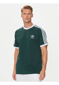 Adidas - adidas T-Shirt adicolor Classics 3-Stripes IY8720 Zielony Slim Fit. Kolor: zielony. Materiał: bawełna