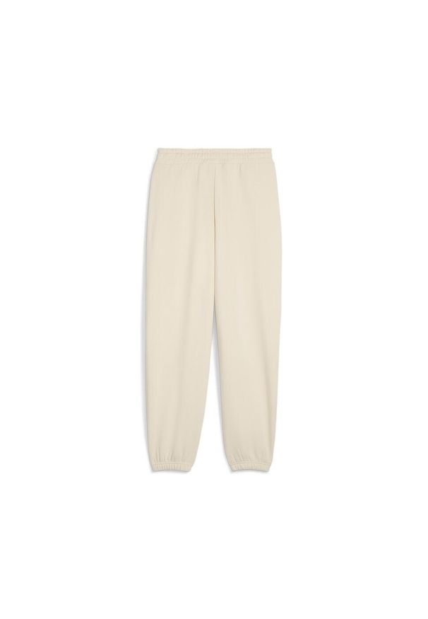 Puma Spodnie Wardrobe Ess Relaxed Tr Cl 62975387. Kolor: beżowy