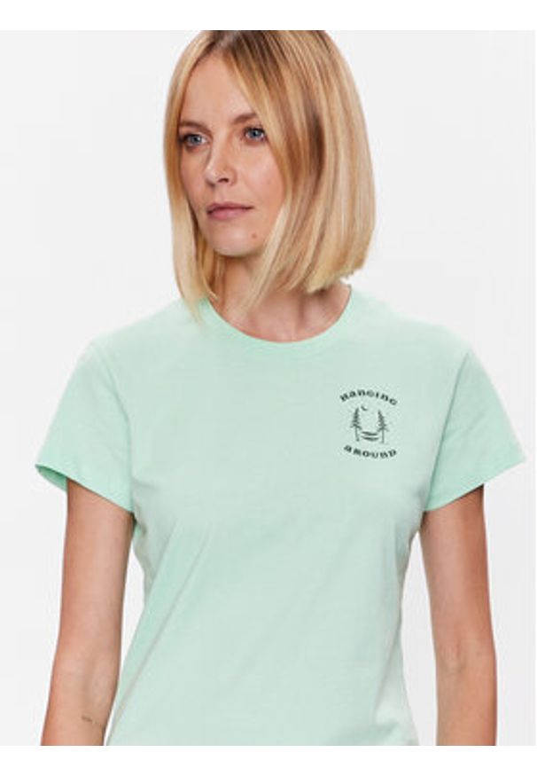 Helly Hansen T-Shirt 63341 Zielony Regular Fit. Kolor: zielony. Materiał: bawełna