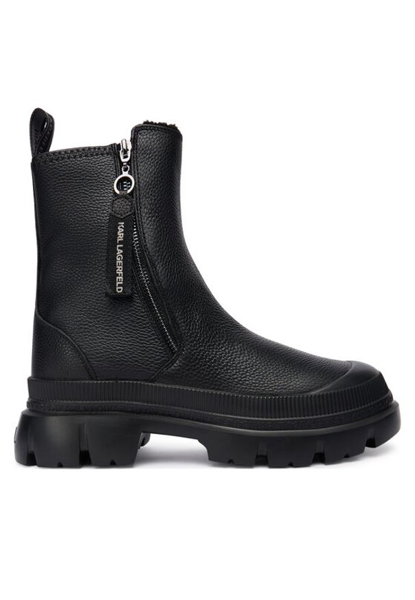 Karl Lagerfeld - KARL LAGERFELD Botki KL43566 Czarny. Kolor: czarny. Materiał: skóra