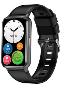 Rubicon - Zegarek Damski SMARTWATCH RUBICON RNCF48 black/black silicone. Rodzaj zegarka: smartwatch