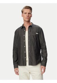Calvin Klein Jeans Koszula jeansowa LV04RG115G Czarny Regular Fit. Kolor: czarny. Materiał: bawełna #1