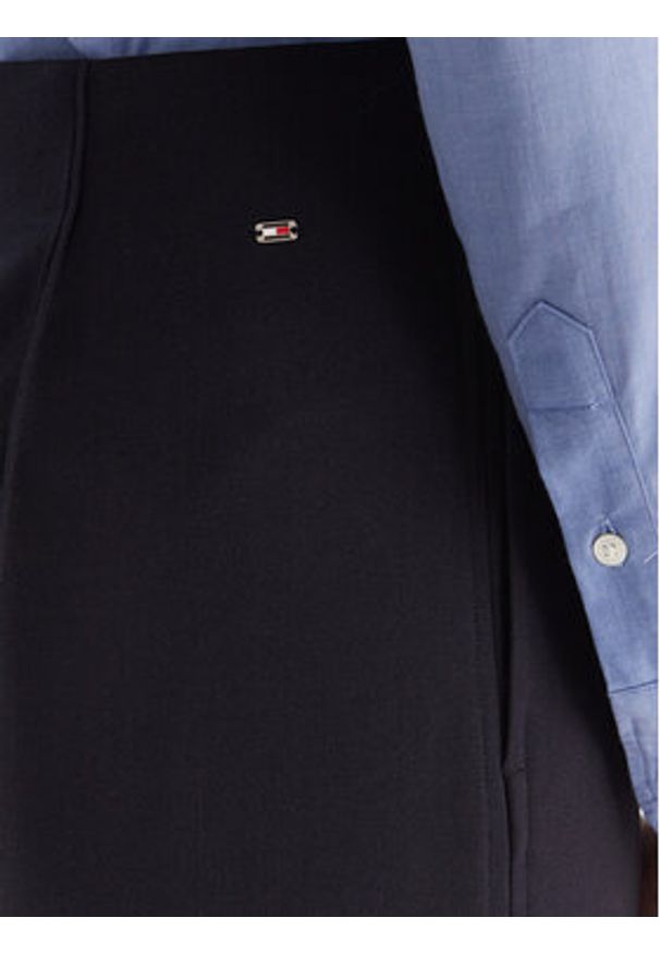 TOMMY HILFIGER - Tommy Hilfiger Spodnie palazzo WW0WW48406 Granatowy Wide Leg. Kolor: niebieski. Materiał: syntetyk