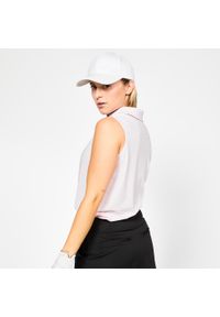 INESIS - Polo bez rękawów do golfa damskie Inesis WW 500. Typ kołnierza: golf, polo. Kolor: różowy. Materiał: materiał, poliester, elastan. Długość rękawa: bez rękawów. Styl: elegancki