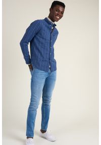 Lee - LEE REFINED BUTTON DOWN BLUEPRINT L882HLLH. Typ kołnierza: button down