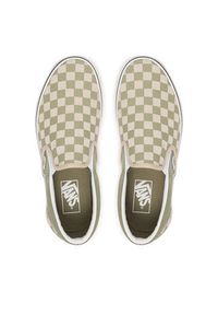 Vans Tenisówki Classic Slip-On VN000D6YFSG1 Zielony. Zapięcie: bez zapięcia. Kolor: zielony. Materiał: skóra, zamsz #4