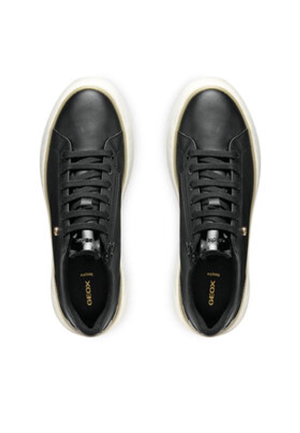 Geox Sneakersy D Sunnetty D55YHA 05402 C9999 Czarny. Kolor: czarny. Materiał: skóra