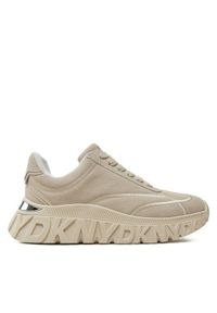 DKNY Sneakersy Laeoni K4408656 Beżowy. Kolor: beżowy. Materiał: skóra, zamsz #1