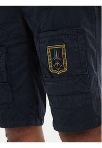 Aeronautica Militare Szorty materiałowe 261BE0041UCT01122 Granatowy Regular Fit. Kolor: niebieski. Materiał: bawełna #3