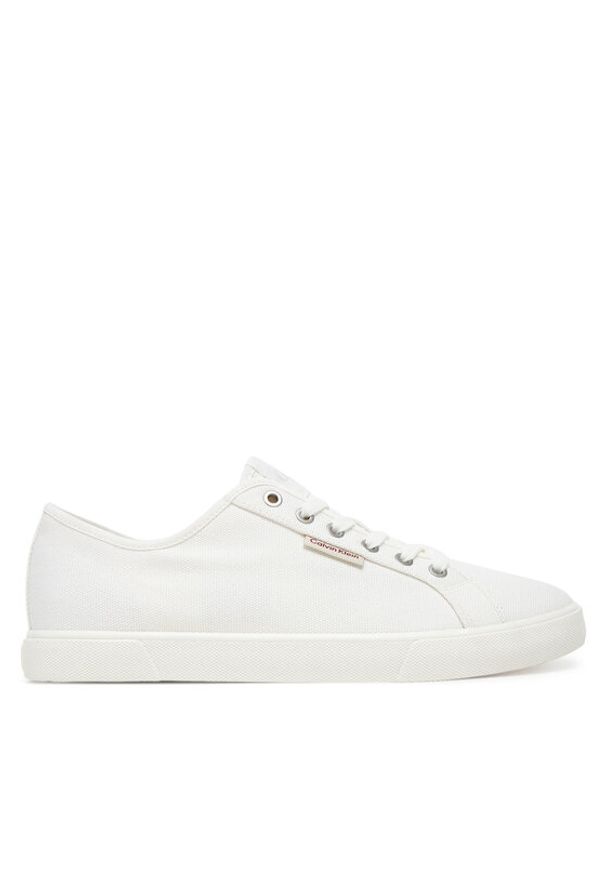 Calvin Klein Jeans Tenisówki Ess Vulc Low Mg Cv YM0YM01301 Biały. Kolor: biały. Materiał: materiał