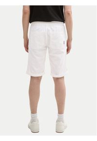 Tom Tailor Szorty materiałowe 1044715 Biały Regular Fit. Kolor: biały. Materiał: len
