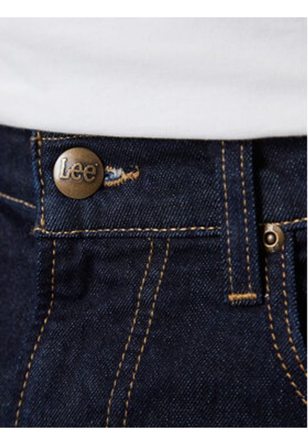 Lee Jeansy Rider 112372611 Granatowy Slim Fit. Kolor: niebieski