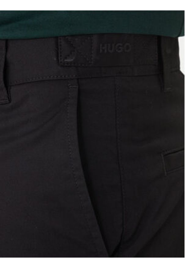 Hugo - HUGO Szorty materiałowe Genar261S 50567293 Czarny Slim Fit. Kolor: czarny. Materiał: bawełna