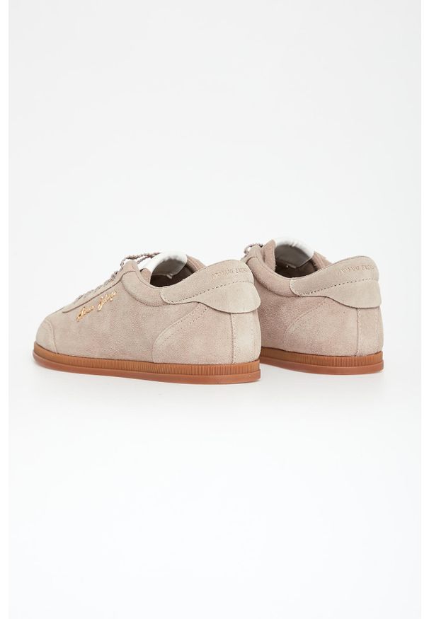 Armani Exchange - Sneakersy damskie zamszowe ARMANI EXCHANGE. Materiał: zamsz