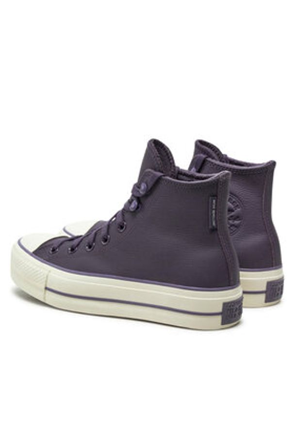 Converse Trampki Chuck Taylor All Star Lift Platform Hi A11159C 501 Fioletowy. Kolor: fioletowy. Materiał: materiał. Obcas: na platformie