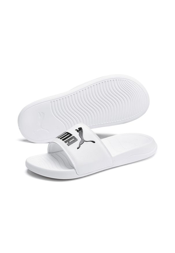 Puma - Klapki Popcat 20 PUMA White Black. Kolor: czarny, wielokolorowy, biały