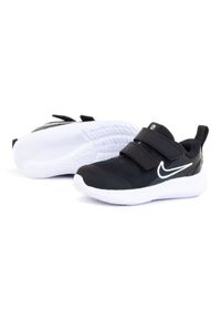 Buty Nike Star Runner 3 (TDV) Jr DA2778-003 czarne. Okazja: na co dzień. Zapięcie: rzepy. Kolor: czarny. Materiał: materiał, guma, syntetyk. Szerokość cholewki: normalna