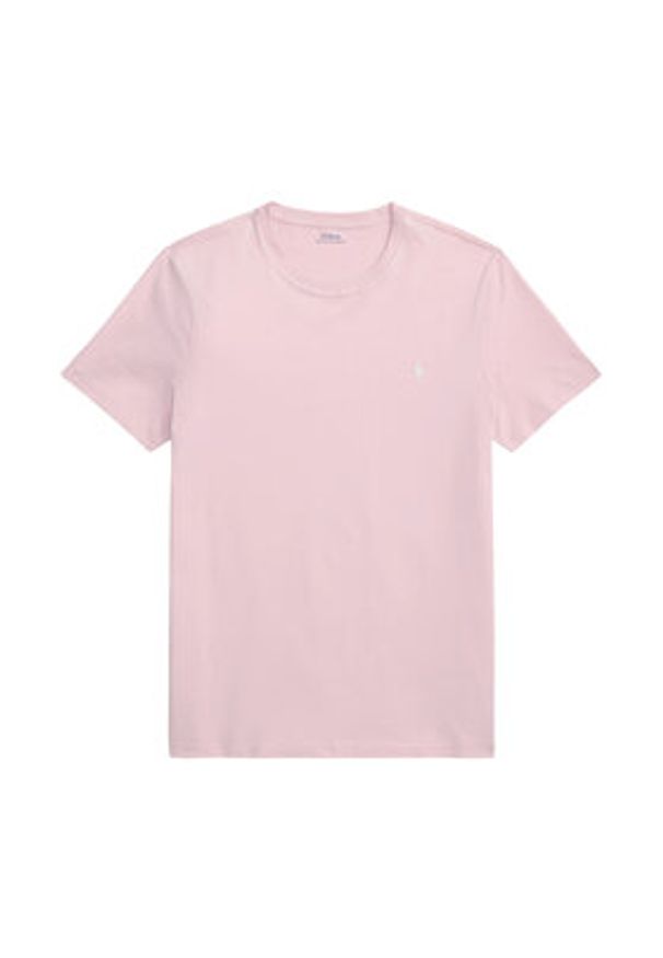 Polo Ralph Lauren T-Shirt 710671438520 Różowy Custom Slim Fit. Typ kołnierza: polo. Kolor: różowy. Materiał: bawełna