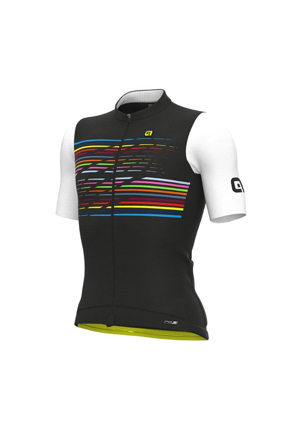 ALÉ CYCLING - Koszulka rowerowa męska Alé Maglia MC Logo. Kolor: wielokolorowy, czarny