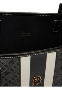 TOMMY HILFIGER - Tommy Hilfiger Torebka Th Monoplay Le Maxi Tote AW0AW17697 Czarny. Kolor: czarny. Materiał: skórzane #3