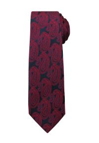 Modny i Elegancki Krawat Alties - Wzór Paisley, Czerwień. Kolor: czerwony. Materiał: tkanina. Wzór: paisley. Styl: elegancki #1