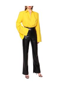 AGGI - Żółta koszula oversizeowa Sasha. Kolor: żółty. Materiał: bawełna #7