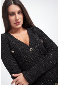 Twinset Milano - Sukienka bouclé 2 w 1 TWINSET. Materiał: bawełna, żakard #5