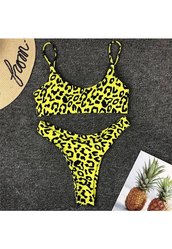 Intica - Strój kąpielowy bikini szybkoschnący z solidnym topem na lato Marys. Materiał: materiał