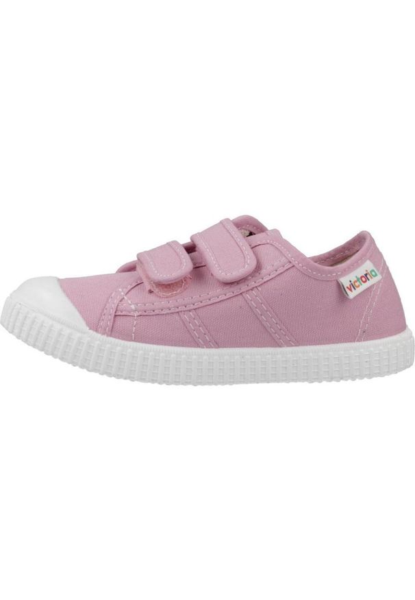 VICTORIA - Buty tenisówki dziecięce Victoria. Kolor: różowy. Materiał: tkanina. Sport: turystyka piesza