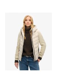 Superdry - Kurtka hybrydowa z kapturem Storm od SUPERDRY. Typ kołnierza: kaptur. Kolor: beżowy #1