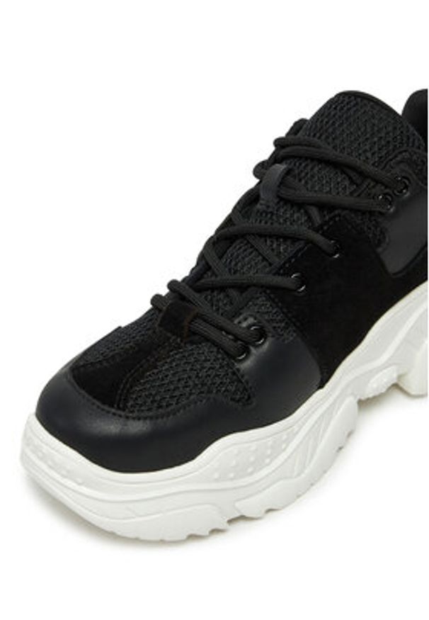 DKNY Sneakersy Odella K3436984 Czarny. Kolor: czarny. Materiał: materiał