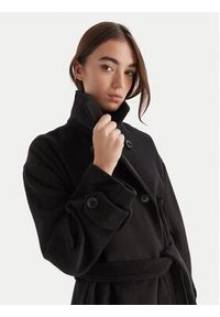 BARDOT - Bardot Płaszcz wełniany Enzo 60087JB Czarny Oversize. Kolor: czarny. Materiał: syntetyk #6