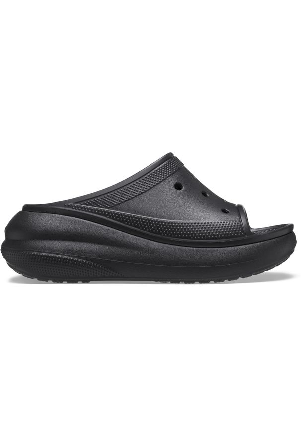 Buty do chodzenia damskie Crocs Crush Slide. Okazja: na plażę, na co dzień. Kolor: czarny. Materiał: materiał, syntetyk. Sezon: lato. Styl: elegancki, casual, sportowy