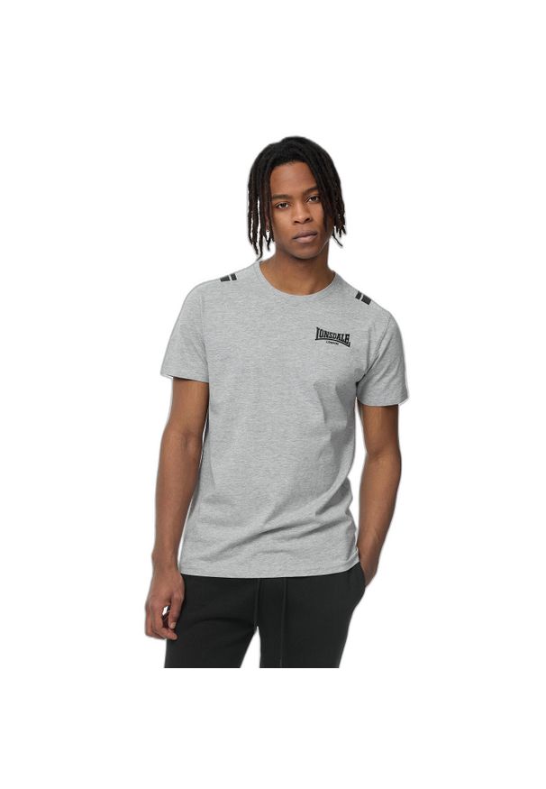 Koszulka Lonsdale Culrain. Kolor: czarny, szary, wielokolorowy