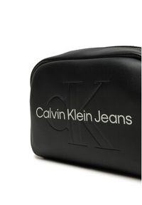 Calvin Klein Jeans Torebka Sculpted Camera Bag18 Mono K60K612220 Czarny. Kolor: czarny. Materiał: skórzane