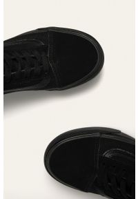Vans - Tenisówki Old Skool VN0A3B3UBKA1-BLACK. Nosek buta: okrągły. Zapięcie: sznurówki. Kolor: czarny. Materiał: guma #5