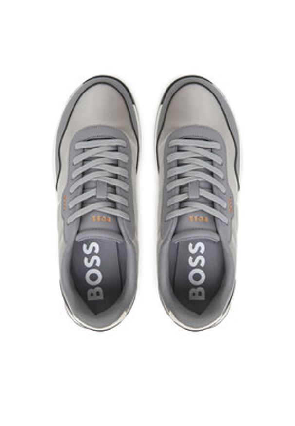 BOSS Sneakersy Titanium 50536481 Szary. Kolor: szary. Materiał: materiał