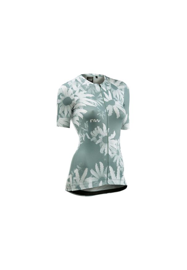 Koszulka rowerowa damska NORTHWAVE Blade Woman Jersey zielony. Kolor: zielony. Materiał: jersey