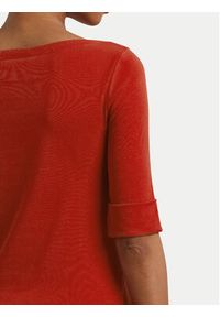 Lauren Ralph Lauren - LAUREN RALPH LAUREN Bluzka 200654963193 Czerwony Slim Fit. Kolor: czerwony. Materiał: bawełna #6
