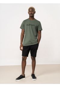 outhorn - T-shirt z nadrukiem męski. Okazja: na co dzień. Materiał: bawełna, jersey. Wzór: nadruk. Styl: casual #8