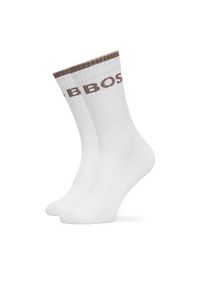 BOSS Zestaw 6 par wysokich skarpet męskich 50510168 Biały. Kolor: biały. Materiał: materiał, bawełna #6