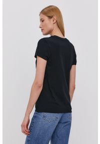 Volcom T-shirt damski kolor czarny. Okazja: na co dzień. Kolor: czarny. Materiał: bawełna, materiał, dzianina. Styl: casual #4