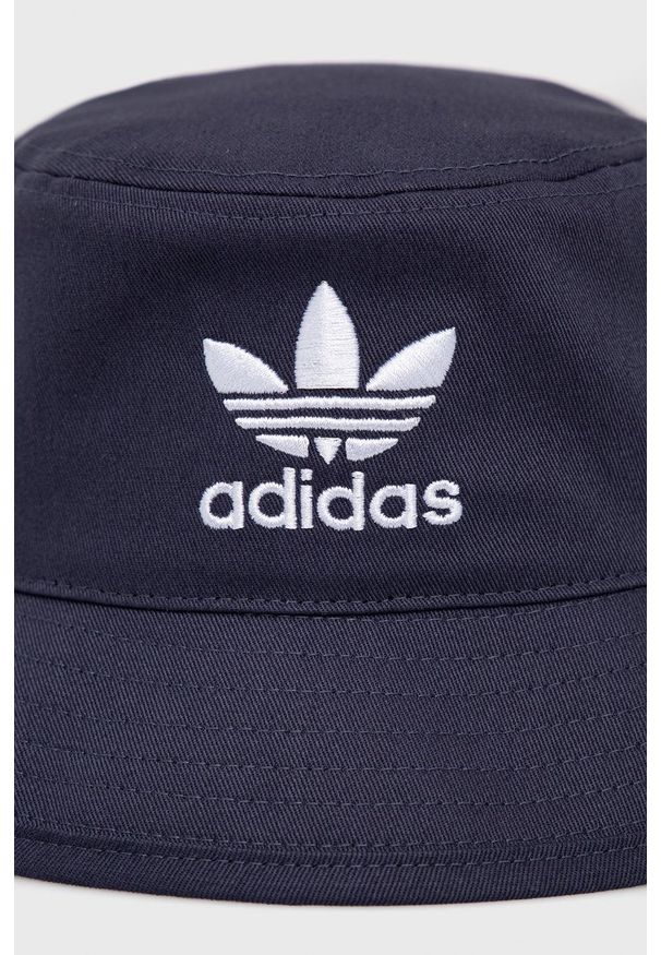adidas Originals - Adidas Originals kapelusz bawełniany kolor granatowy bawełniany. Kolor: niebieski. Materiał: bawełna
