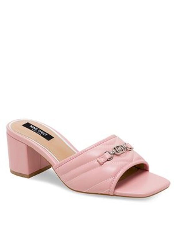 Nine West Klapki 123AL0687 Różowy. Kolor: różowy. Materiał: syntetyk